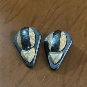 Vintage Geometric Pierced Earrings!